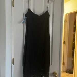 Black spaghetti strap dress